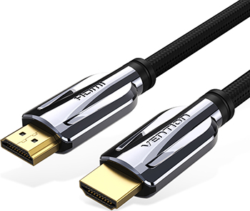 

Кабель HDMI(19M)-HDMI(19M) v2.1 4K, High speed ethernet, нейлон, 1.5м, черный Vention (AALBG)