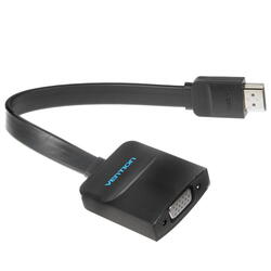 Мультимедиа конвертер Vention , HDMI-VGA + аудио, черный (ACKBB) нет - фото 1