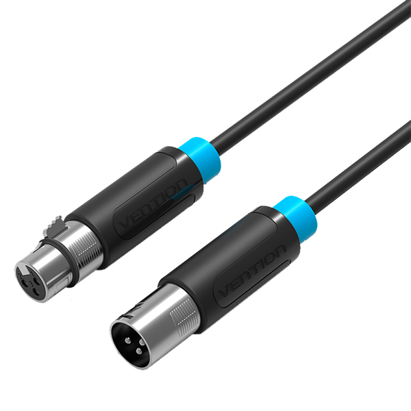 Кабель XLR(M) XLR(F), 2 м, Vention акустический