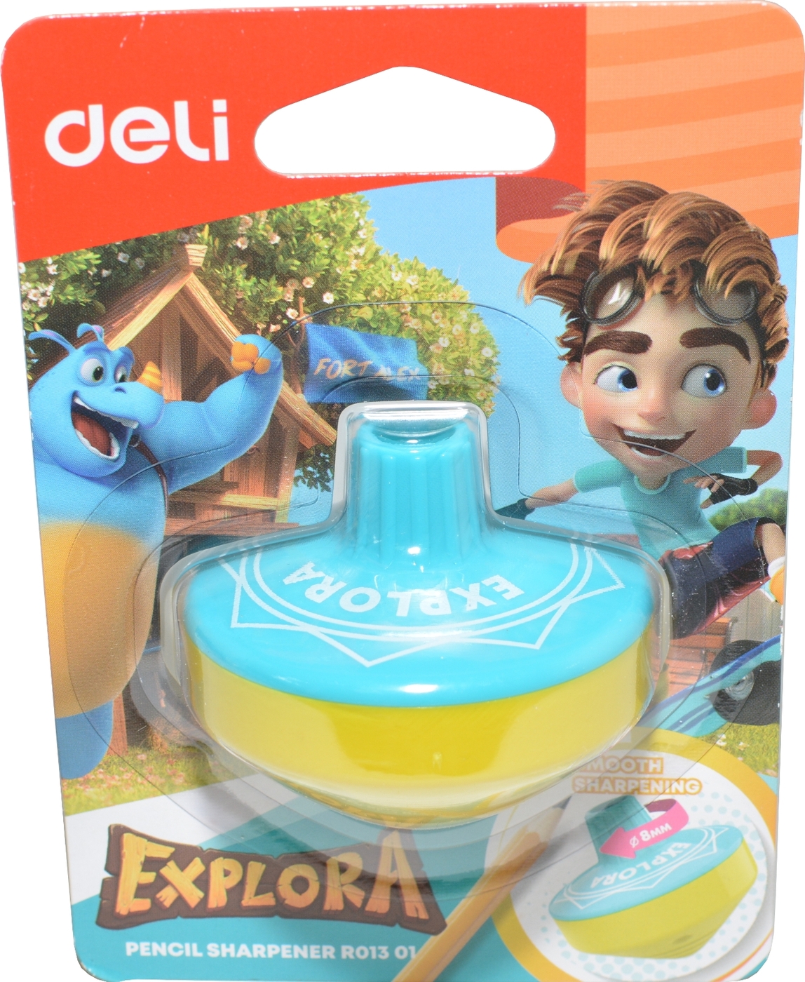 

Точилка для карандашей механическая Deli Gyro ER01301 Explora, контейнер для стружки, 1 отверстие (1113488), Gyro ER01301 Explora