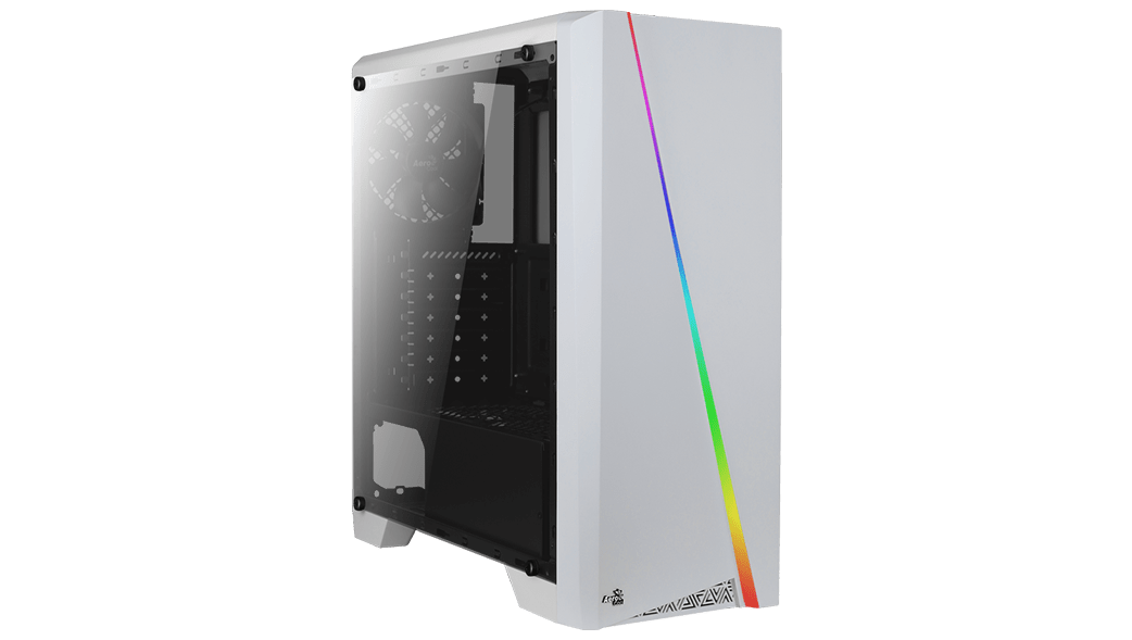 Корпус AeroCool Cylon Tempered Glass, ATX, Midi-Tower, USB 3.0, белый, Без БП (4718009152342)