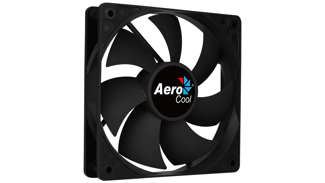 Вентилятор AeroCool Force 12 PWM Black, 120мм, 1500rpm, 27.5 дБ, 4-pin PWM, 1шт (4718009158016) - фото 1