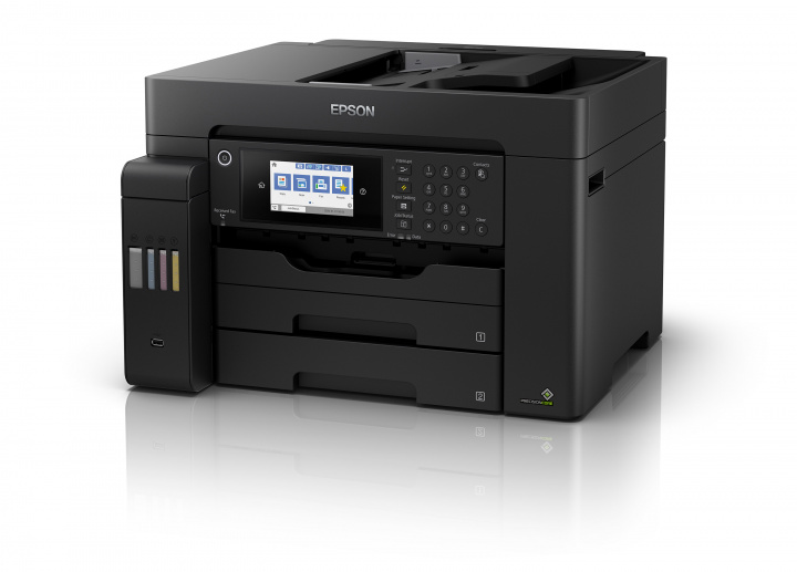 

МФУ струйный Epson EcoTank L15150, A3+, цветной, 32 стр/мин (A4 ч/б), 22 стр/мин (A4 цв.), 4800x2400dpi, дуплекс, АПД-50 листов, факс, СНПЧ, сетевой, Wi-Fi, USB (C11CH72404/C11CH72505/C11CH72506/C11CH72403/C11CH72502), L15150
