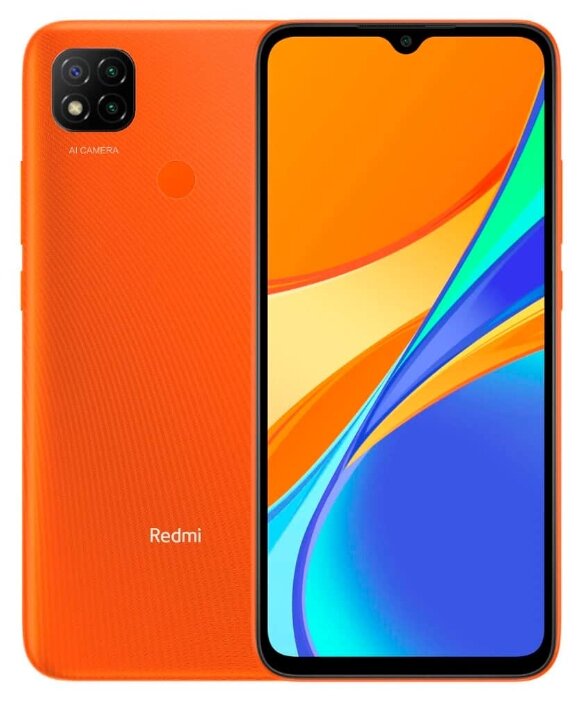 

Смартфон Xiaomi Redmi 9C, 6.53" 1600x720 IPS, MediaTek Helio G35, 2Gb RAM, 32Gb, 3G/LTE, NFC, WiFi, BT, 3xCam, 2-Sim, 5000mAh, micro-USB, Android 10.0, оранжевый ('29263), Redmi 9C