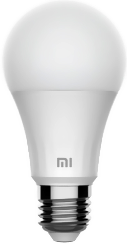 Умная лампа Xiaomi Mi LED Smart Bulb Warm White (XMBGDP01YLK), 8Вт, 810лм, 2700 K, E27, WiFi, белый (GPX4026GL) Mi LED Smart Bulb Warm White (XMBGDP01YLK) - фото 1
