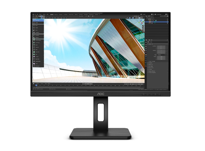 

Монитор 27" AOC 27P2C IPS, 1920x1080 (16:9), 250кд/м2, 4мс, HDMI, DisplayPort, USB Type-C, USB-Hub, черный, 27P2C