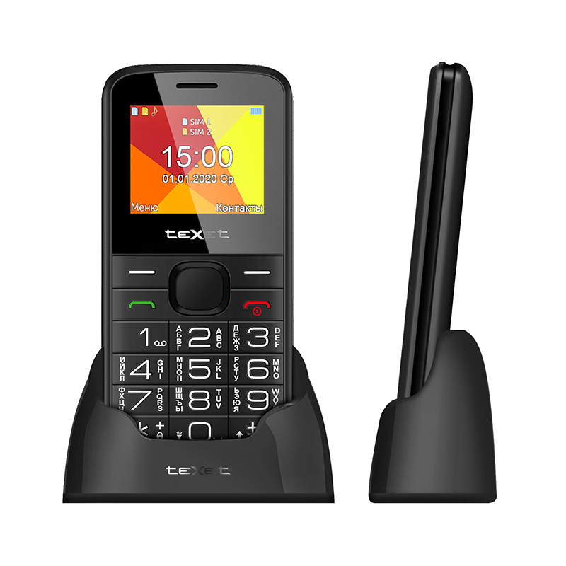 Мобильный телефон teXet TM-B201 черный