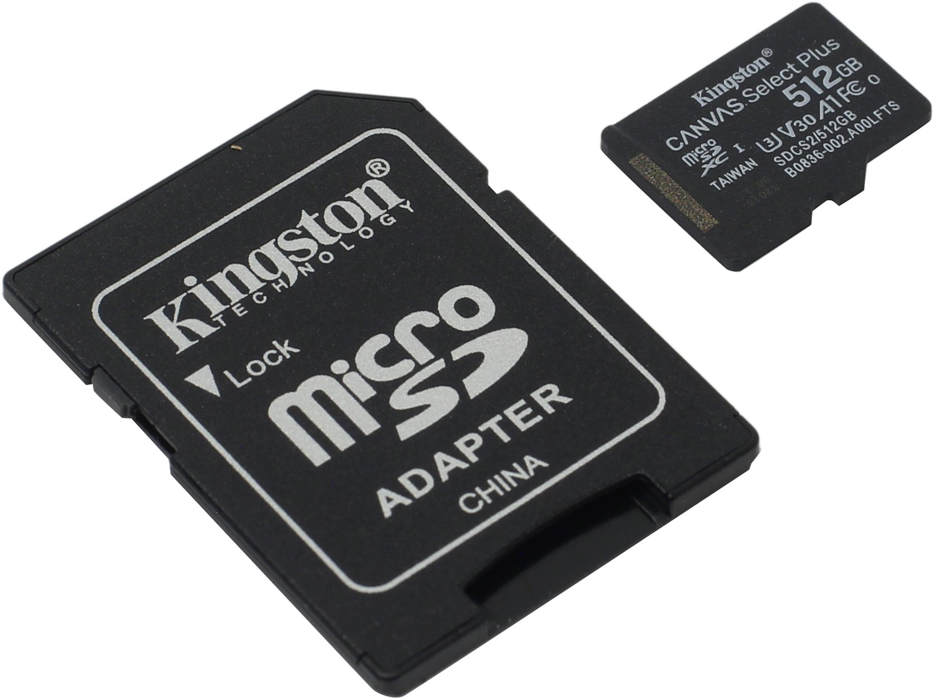 Карта памяти microSDXC Kingston, 512Gb, Class 10
