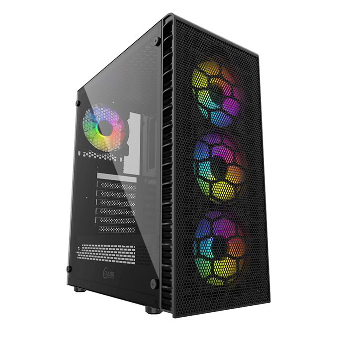 Корпус PowerCase Mistral Z4С Mesh LED, ATX, Midi-Tower, USB 3.0, черный, без БП (CMIZ4C-L4)