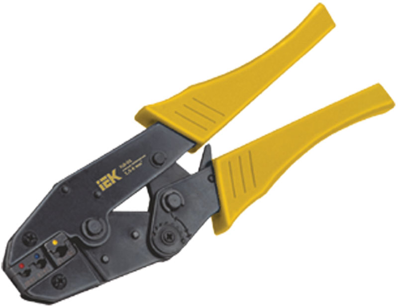 

Клещи обжимные (кримпер) IEK КО-01, 1.5 - 6.0 mm2, (НВИ, НКИ; РпИп, РпИм, РшИп, РшИм) (TKL10-D15-006), КО-01