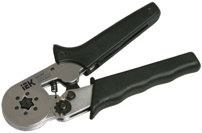 

Клещи обжимные (кримпер) IEK КО-08Е, 0.5 - 6.0 mm2, (Е, НГИ2, НГ), (шестигранник) (TKL10-D6), КО-08Е