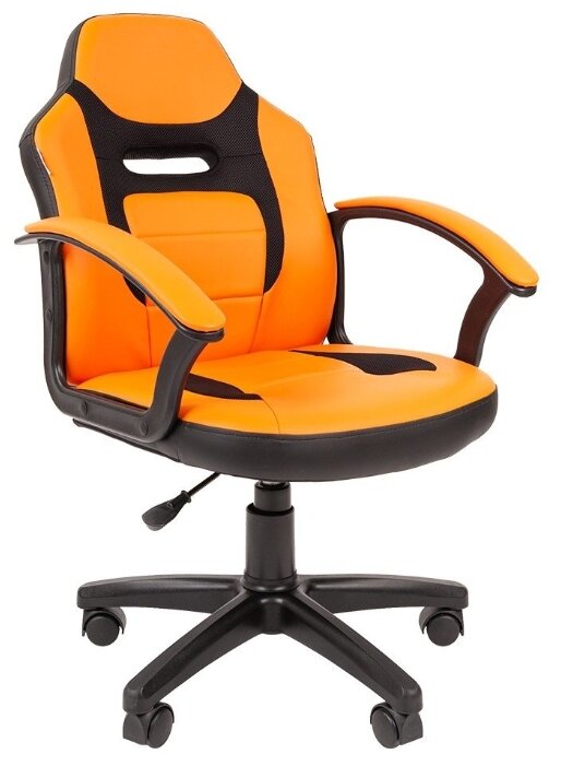 

Кресло детское Chairman Kids 110 черный/оранжевый (00-07049365), Kids 110