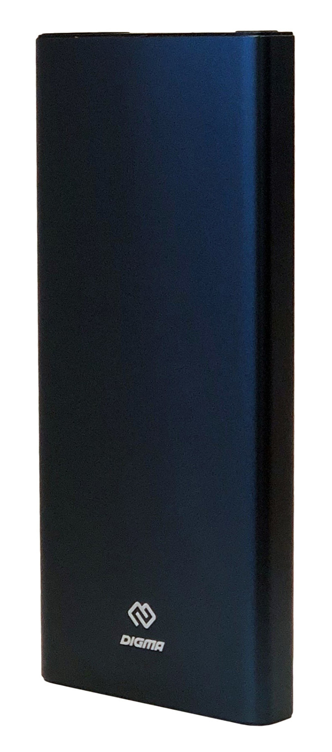 

Портативный аккумулятор (Powerbank) Digma DGT-10000, 10000mAh, 2xUSB, 3A, Type-C, QC, PD, синий (DGT-10000-BL), DGT-10000