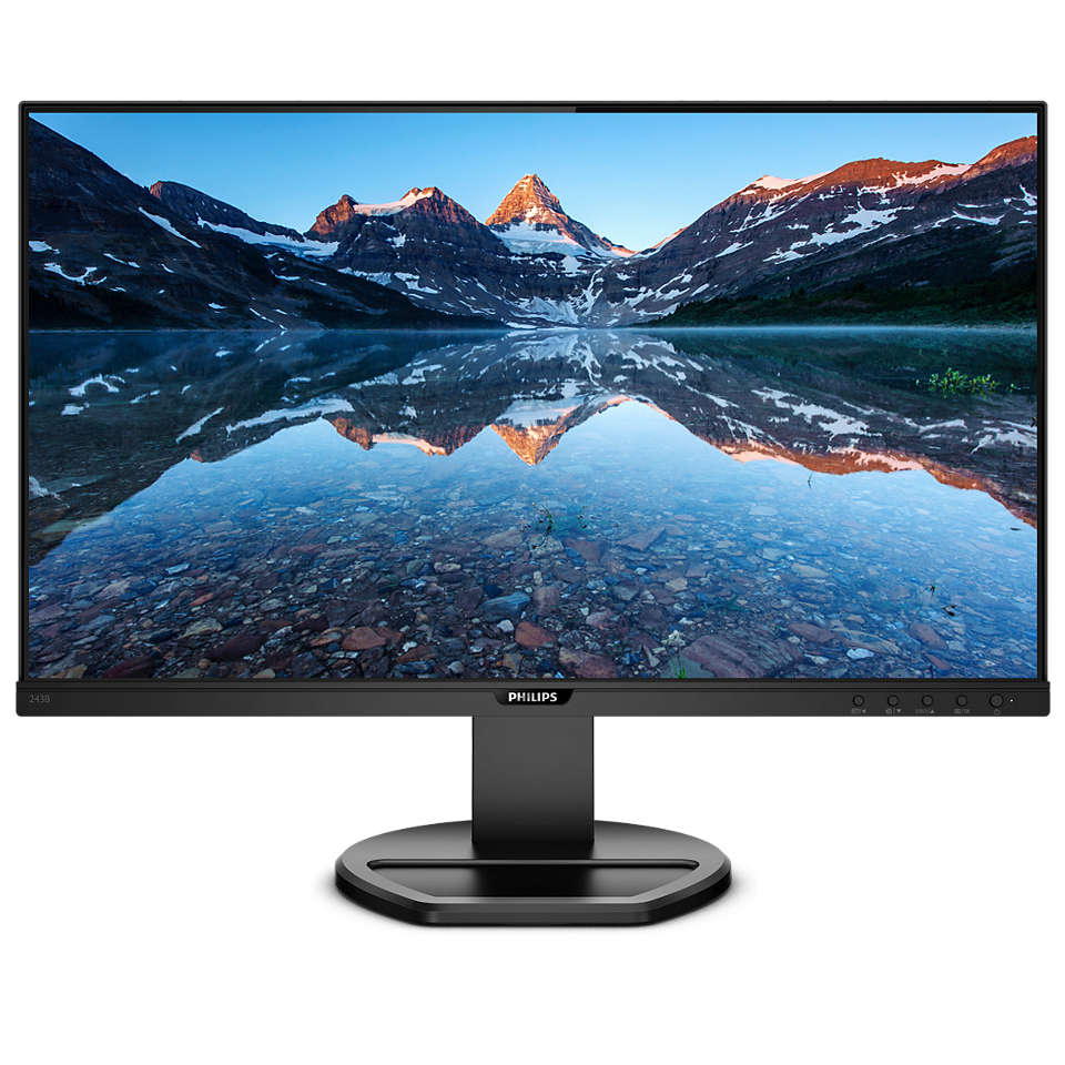 

Монитор 23.8" Philips 243B9 (00/01) IPS, 1920x1080 (16:9), 250кд/м2, 4мс, VGA, HDMI, DisplayPort, USB Type-C, USB-Hub, черный, 243B9 (00/01)