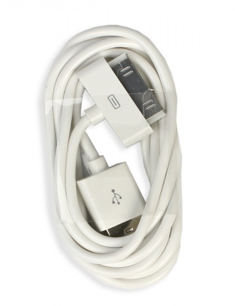 

Кабель USB 2.0(Am)-Lightning 30-pin(m), Smartbuy, 1.2м, белый (iK-412)