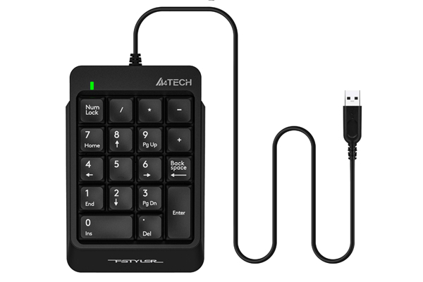 Цифровой блок A4Tech Fstyler FK13P, USB, черный