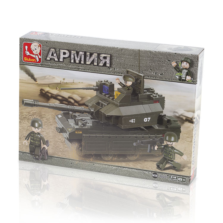

Конструктор SLUBAN "Армия: Танк "Абрамс", деталей: 219 (M38-B0287), "Армия: Танк "Абрамс"