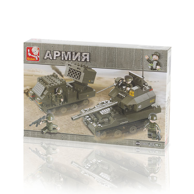 

Конструктор SLUBAN "Армия: Танк и реактивная система", деталей: 403 (M38-B0288), "Армия: Танк и реактивная система"