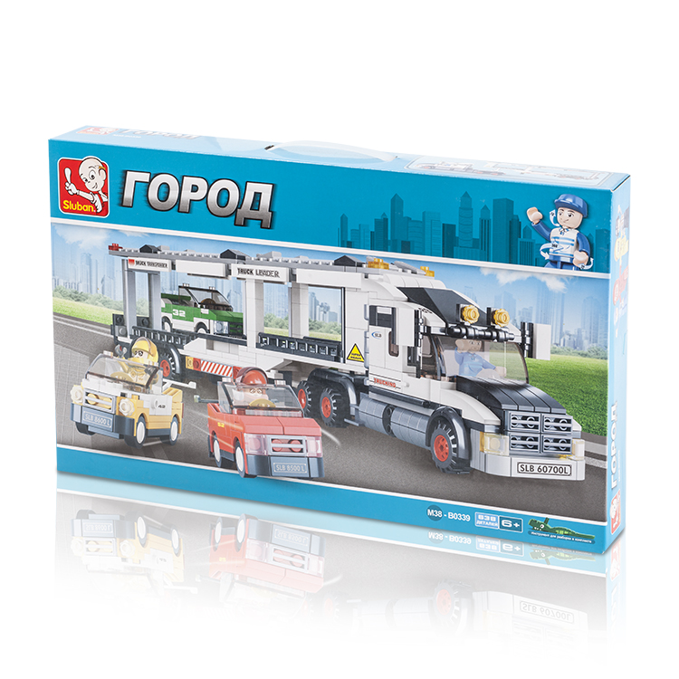 

Конструктор SLUBAN "Город: Автовоз", деталей: 638 (M38-B0339), "Город: Автовоз"