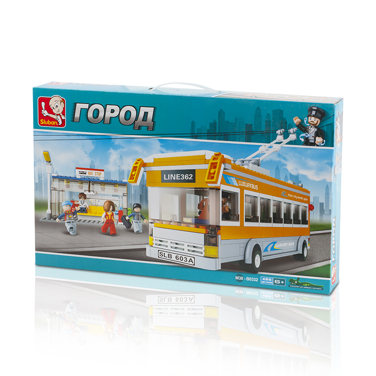 

Конструктор SLUBAN "Город: Пересадка на троллейбус", деталей: 465 (M38-B0332), "Город: Пересадка на троллейбус"