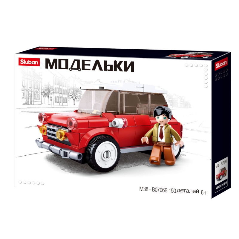 

Конструктор SLUBAN "Транспорт: Мини", деталей: 150 (M38-B0706B), "Транспорт: Мини"