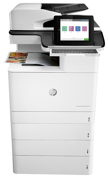 

МФУ лазерный HP Color LaserJet Enterprise Flow MFP M776z, A3, цветной, 46стр/мин (A4 ч/б), 46стр/мин (A4 цв.), 26стр/мин (A3 ч/б), 26стр/мин (A3 цв.), 1200x1200dpi, дуплекс, ДАПД-200 листов, факс, сетевой, Wi-Fi, USB (3WT91A), MFP M776z