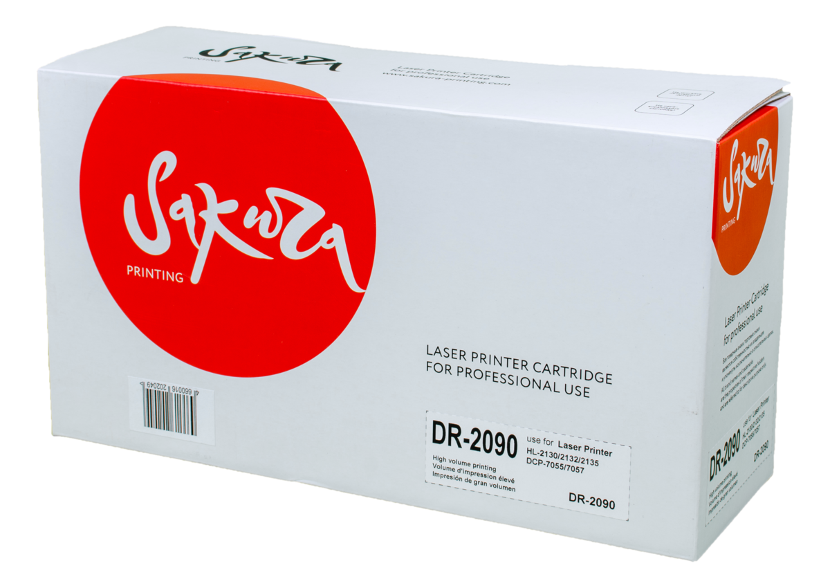 

Драм-картридж SAKURA DR2090 для Brother HL-2130/2132/2135, DCP-7055 (12000стр) (SADR2090), SADR2090