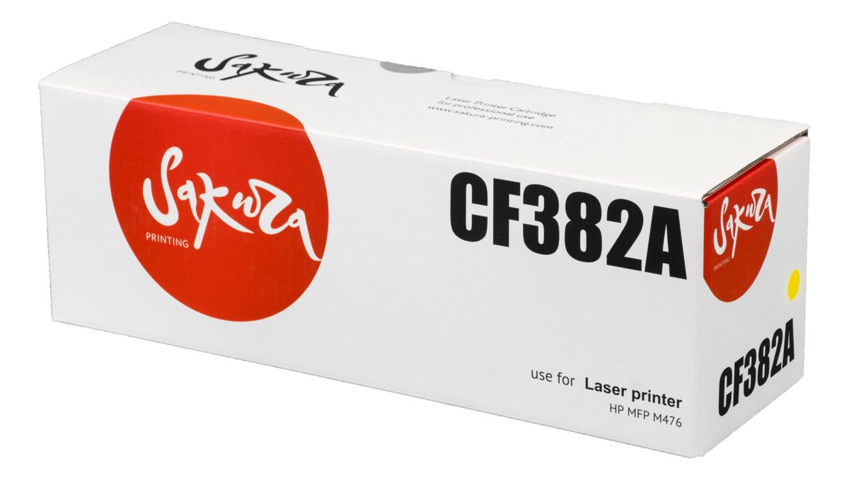 

Картридж лазерный SAKURA SACF382A (CF382A), желтый, 2700 страниц, совместимый, для CLJP MFP M478