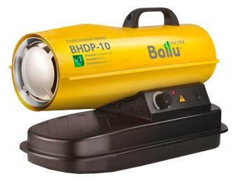 

Тепловая пушка дизельная 100 м² 20 кВт, 590 м³/час, 220/230 В, Ballu BHDP-10, Желтый, BHDP-10