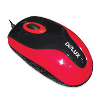 

Мышь Delux DLM-363B, 800dpi, оптическая светодиодная, USB, красный, DLM-363B Black-Red USB