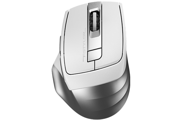 

Мышь беспроводная A4Tech Fstyler FB35, 2000dpi, оптическая светодиодная, Bluetooth/USB, белый/серый, Fstyler FB35