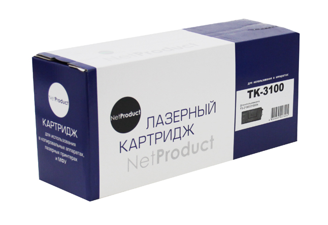 

Картридж лазерный NetProduct N-TK-3100 (TK-3100), 12500 страниц, совместимый для Kyocera FS-2100D/2100DN