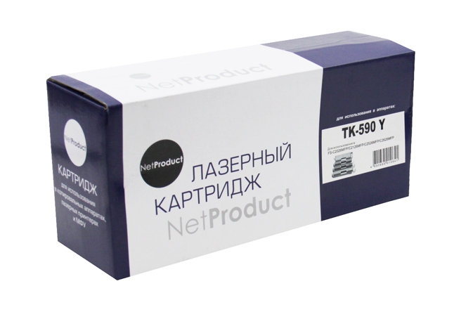 

Картридж лазерный NetProduct N-TK-590Y (TK-590Y), желтый, 5000 страниц, совместимый для Kyocera FS-C5250DN/C2626MFP