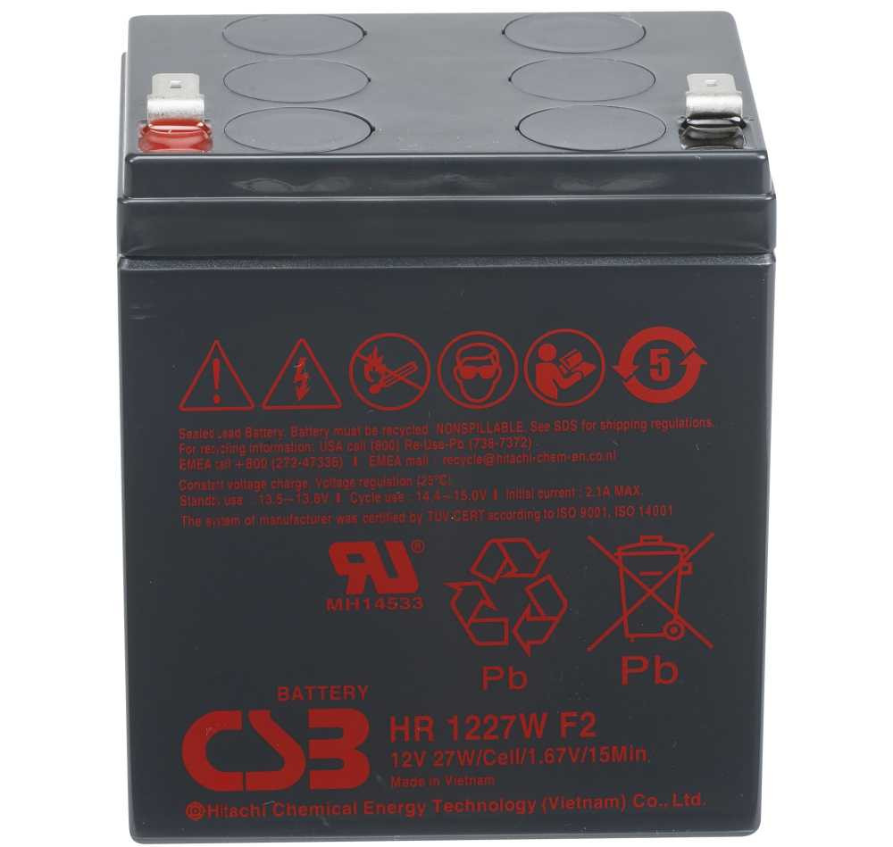 

Аккумуляторная батарея для ИБП CSB HR1227W F2, 12V, 7.5Ah (BACSBHR1227), HR1227W F2