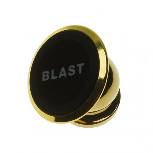 Держатель автомобильный BLAST BCH-630 Magnet, магнитный универсальный клеящаяся платформа на панель/стекло, золотистый (30006) - фото 1