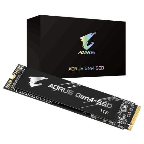 

Твердотельный накопитель (SSD) GIGABYTE 1Tb AORUS Gen4, 2280, M.2, NVMe (GP-AG41TB)