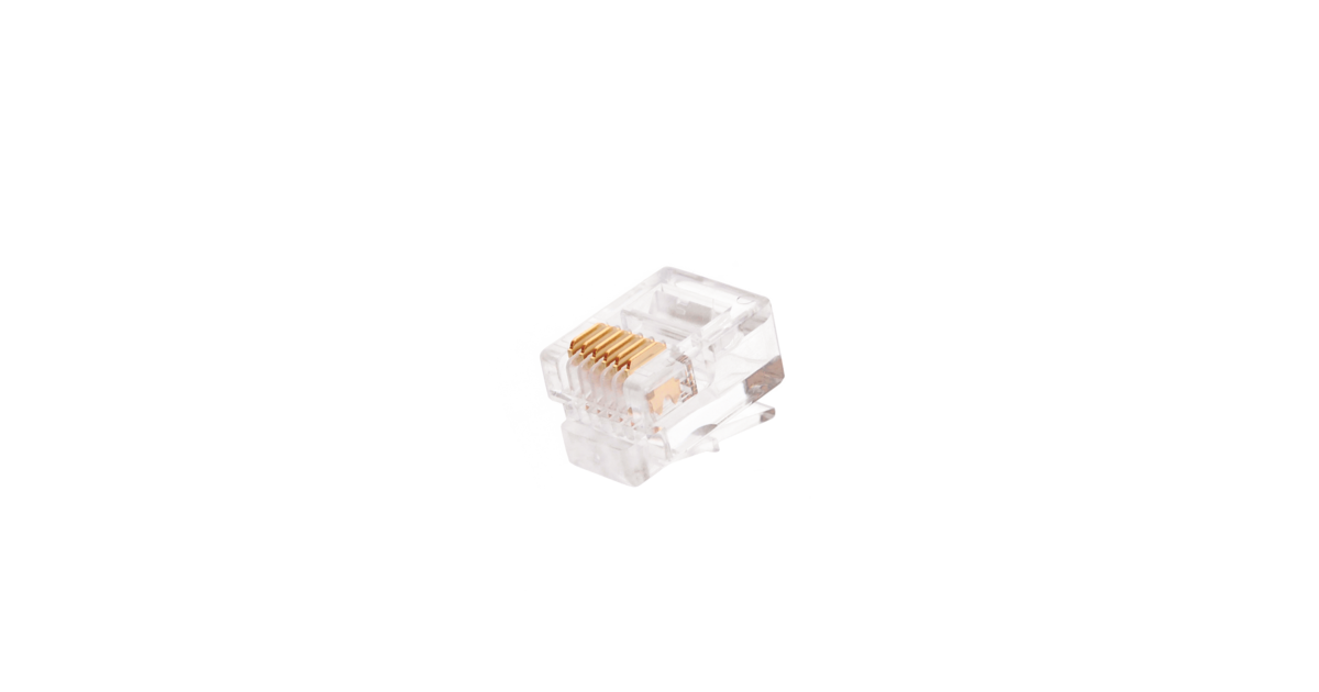 

Коннектор RJ-12/6P6C NIKOMAX кат.3, 100шт. (NMC-RJ66RE06UC1-100), RJ12/6P6C