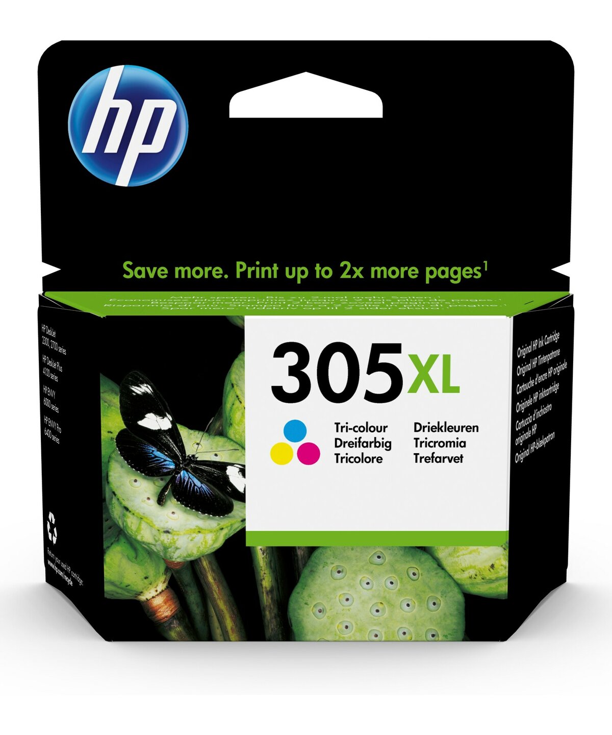 

Картридж струйный HP 305XL (3YM63AE), голубой/пурпурный/желтый, оригинальный, ресурс 200 страниц для HP DeskJet 2320 (7WN42B)/DeskJet Plus 4120 (3XV14B)/DeskJet Plus 4122 (7FS79B)/DeskJet Plus 4130 (7FS77B), 305XL