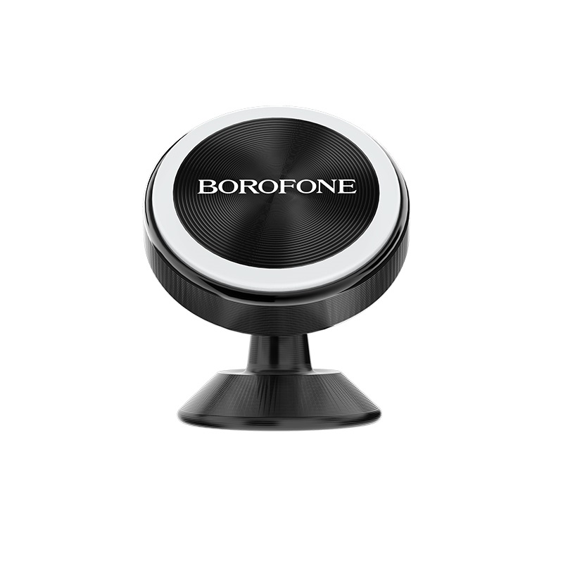Держатель автомобильный Borofone Platinum BH5, магнитный универсальный клеящаяся платформа на панель, черный (6957531095255) - фото 1