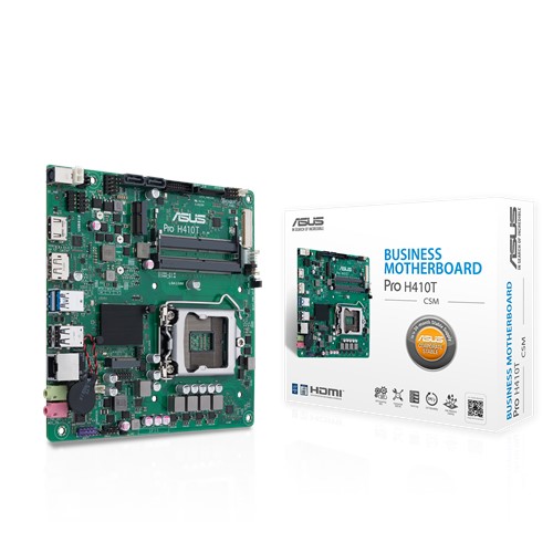 

Материнская плата ASUS PRO H410T/CSM, Socket1200, Intel H410, 2xDDR4 SODIMM, 2SATA3, 7.1-ch, GLAN, 4, HDMI, DisplayPort, mini-ITX, Retail, PRO H410T/CSM