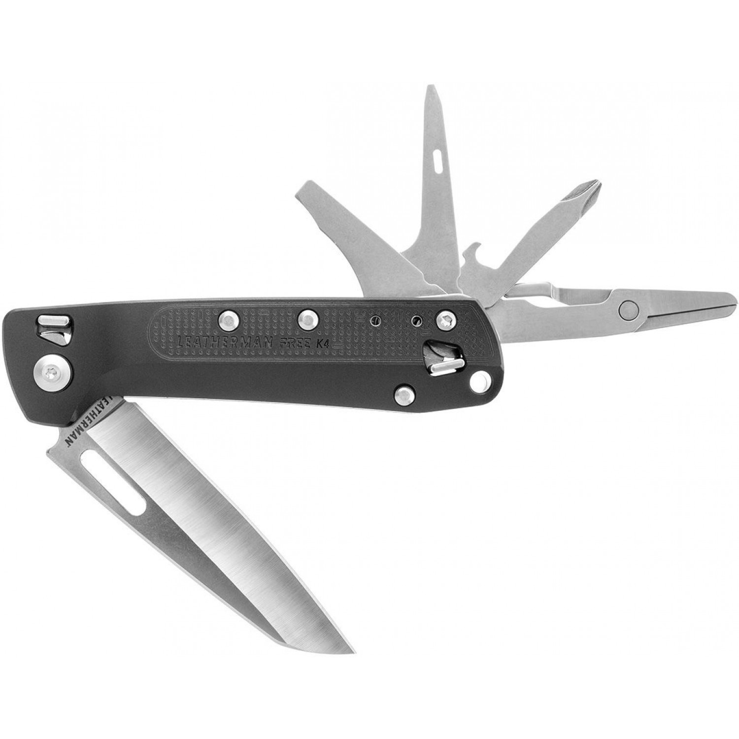 Нож 9 в 1, черный, LEATHERMAN FREE K4 (832667)