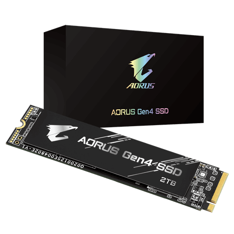 Твердотельный накопитель (SSD) GIGABYTE 2Tb AORUS Gen4, 2280, M.2, NVMe (GP-AG42TB) - фото 1