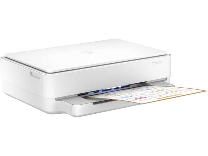 МФУ струйный HP DeskJet Plus Ink Advantage 6075, A4, цветной, 10стр/мин (A4 ч/б), 7стр/мин (A4 цв.), 4800x1200dpi, дуплекс, Wi-Fi, USB (5SE22C) - фото 1