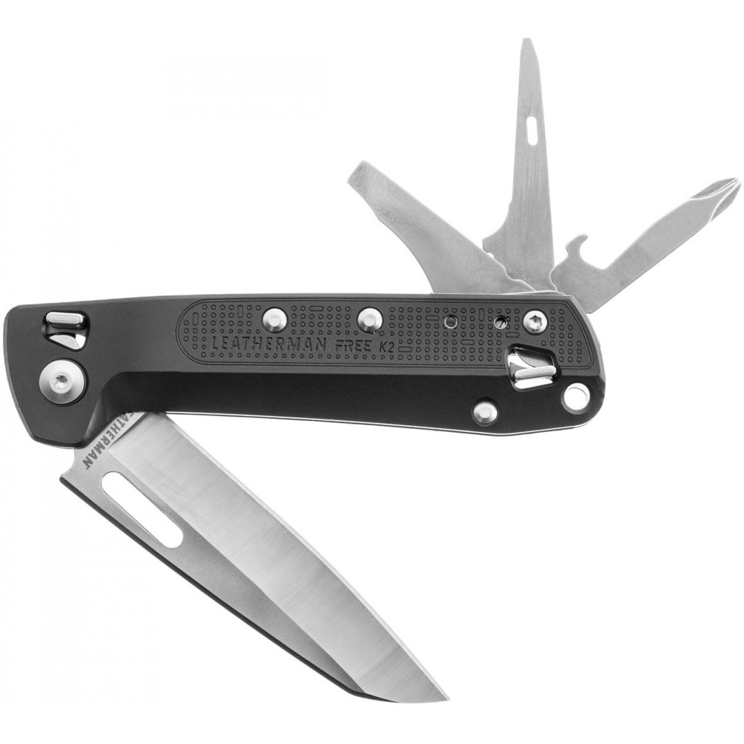 Нож 8 в 1, черный, LEATHERMAN FREE K2 (832658)