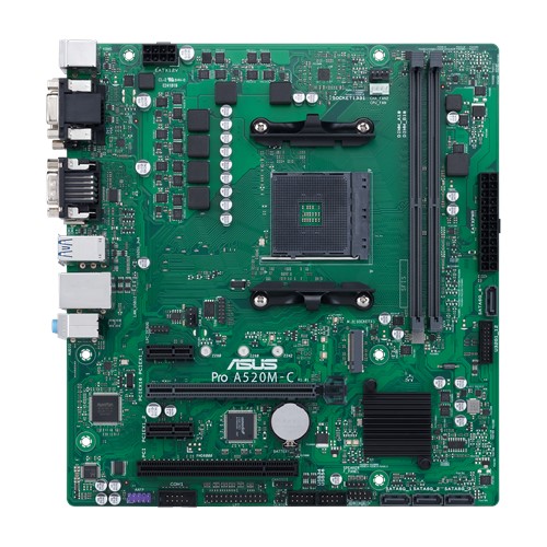 

Материнская плата ASUS PRO A520M-C/CSM, SocketAM4, AMD A520, 2xDDR4, PCI-Ex16, 4SATA3, 7.1-ch, GLAN, 6USB 3.2, VGA, DVI, HDMI, mATX, Retail, PRO A520M-C/CSM