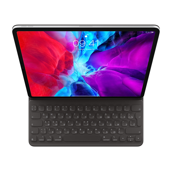 

Клавиатура Apple Smart Keyboard Folio для для iPad Pro дюйма (4-го поколения) 12.9", черный (MXNL2RS/A), Smart Keyboard Folio