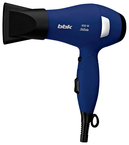 Фен BBK BHD0800 800Вт, 3 режима, темно-синий (BHD0800)