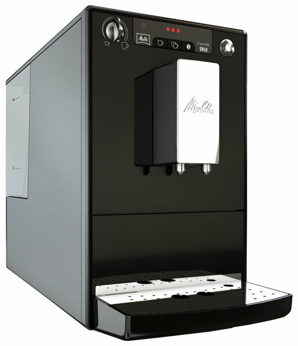 

Кофемашина автоматическая Melitta Caffeo Solo E 950-101, зерновой, 1.2л, без капучинатора, дисплей, черный, 1400Вт (19434), Solo E 950-101