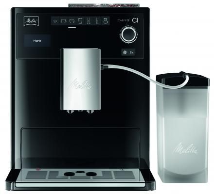 Кофемашина автоматическая Melitta Caffeo CI E 970-103, зерновой / молотый, 1.8л, автоматический капучинатор, дисплей, черный, 1400Вт (19816)