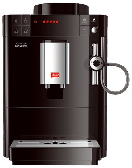 Кофемашина автоматическая Melitta Caffeo Passione F 530-102, зерновой, 1.2л, автоматический капучинатор, дисплей, черный, 1450Вт (6708764)